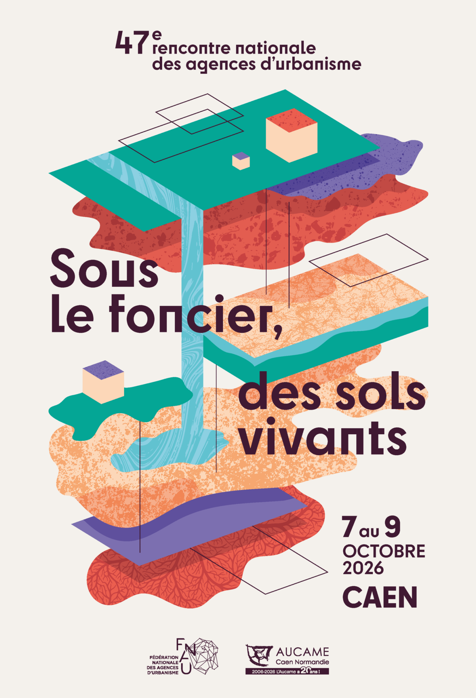 Affiche 47e rencontre nationale des agences d'urbanisme V3